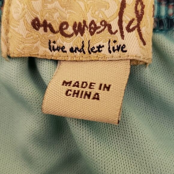 One World Boho silky multicolored maxi skirt - Picture 5 of 6